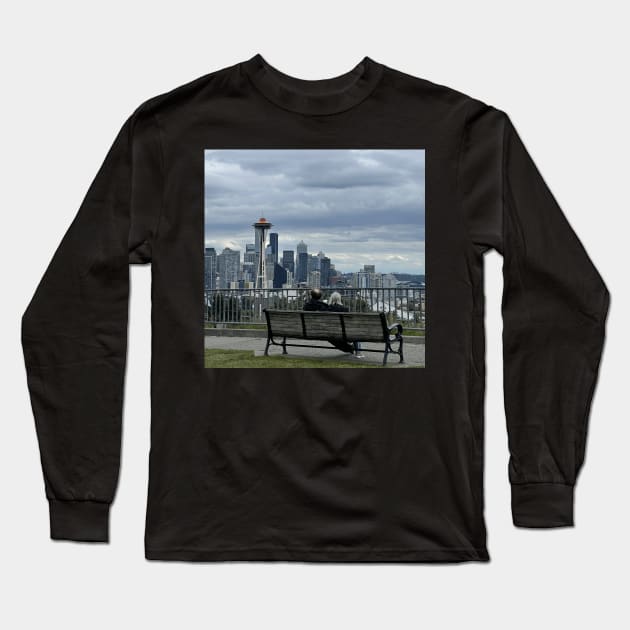 Old Love, Seattle Space Needle Long Sleeve T-Shirt by kcvg